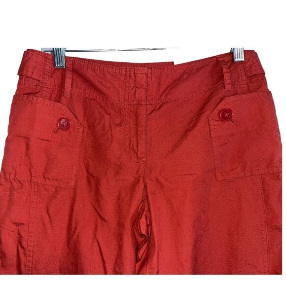 Ann Taylor LOFT  NWT Size 4P Petite Rust Crop Pants "ann" NEW - Picture 6 of 8